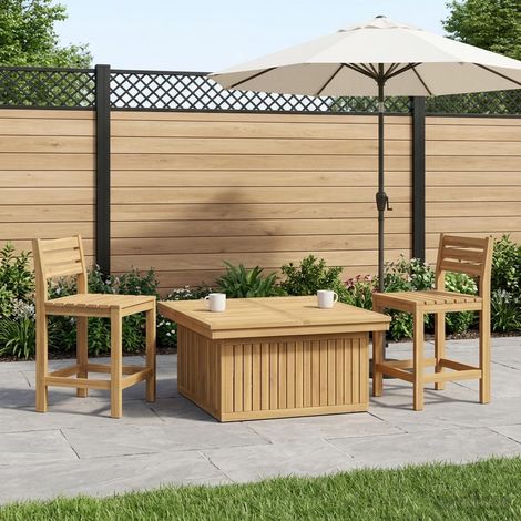 vidaXL Mesa de Café de Jardín de Madera de Acacia Altura Ajustable (1/5)