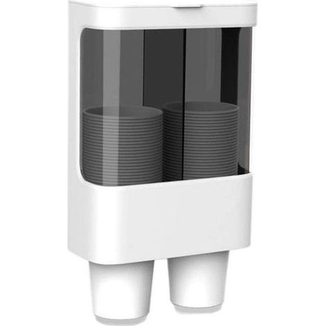 Distributeur de gobelets jetables à Fixation Murale - Distributeur de gobelets en Papier ou en Plastique(S-2) (1/5)