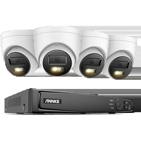 Cámaras de vigilancia, resolución de 12 MP, kit NVR de 8 canales, NVR de 8 canales, 4 cámaras-a, ninguna-a (1/2)