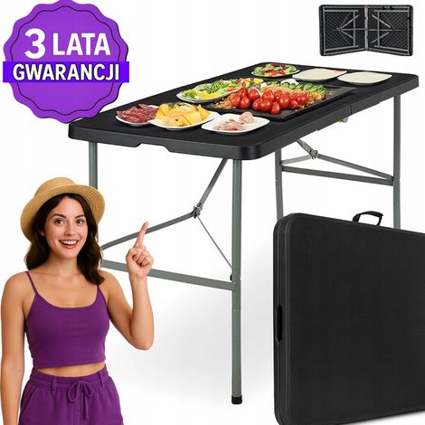 tavolo da catering da giardino JUNE nero (1/5)