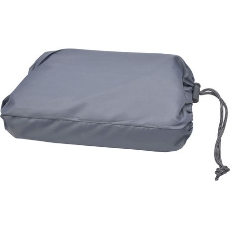 Wasserdichte Schutzhülle für Gartensofas, Staubschutz für Gartenmöbel (80 x 85 x 91,5 cm), grau und schwarz (1/5)