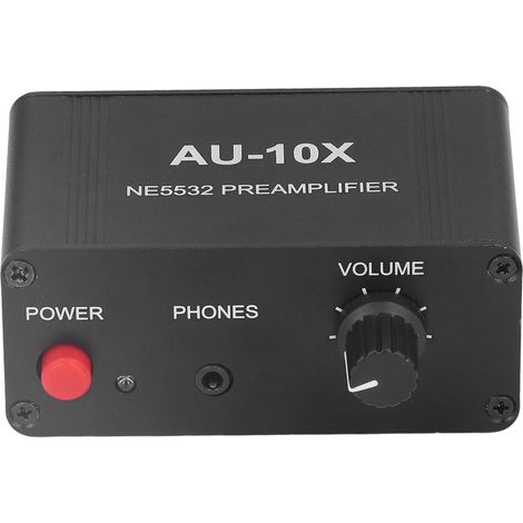 Amplificateur de casque stéréo 20 dB, préamplificateur phono avec entrée/sortie RCA 3,5 mm (1/5)