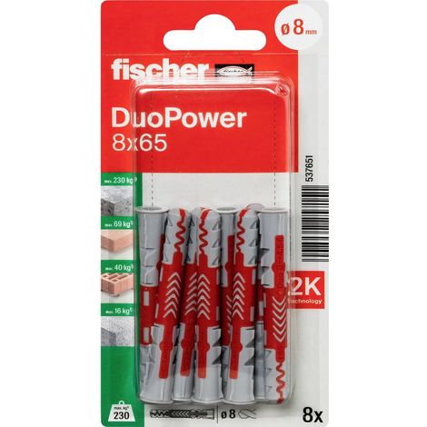 Spine DUOPOWER 8x65, 8 pezzi (1/5)