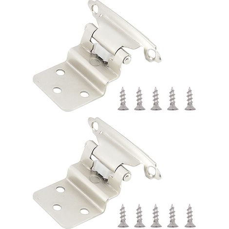 2 charnières à ressort hydraulique avec amortisseur et fermeture automatique, pour portes pliantes, avec vis. (1/5)