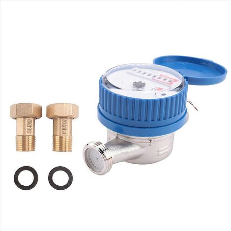 Compteur d'eau à jet unique en laiton (1/5)