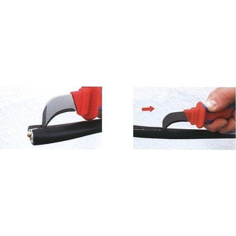 WEICON TOOLS Couteau a degainer H.D. N 1000 / Outil de denudage pour cables particulierement epais a couches d'isolation multiple