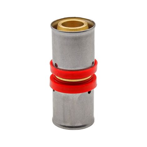 Manicotto di accoppiamento multistrato tipo U-Rosso - Ø20x2.0 (1/4)