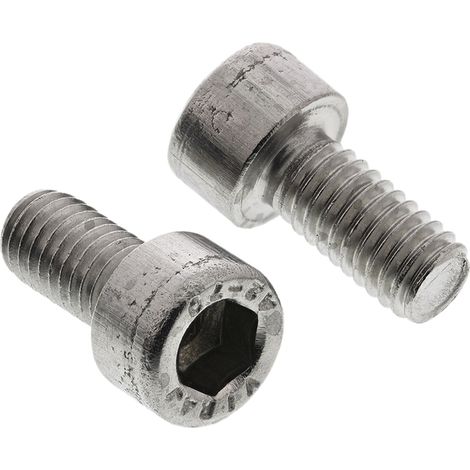 Vis à six pans creux, M6 x 12mm, en Acier Inoxydable ( Prix pour Sachet de 20 )