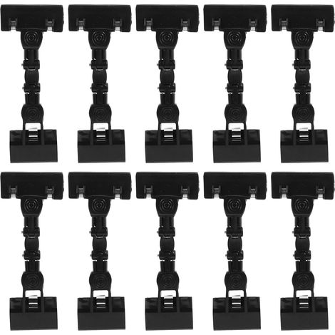 NOLITOY Pinces de fixation double face noires pour panneaux, en (1/5)