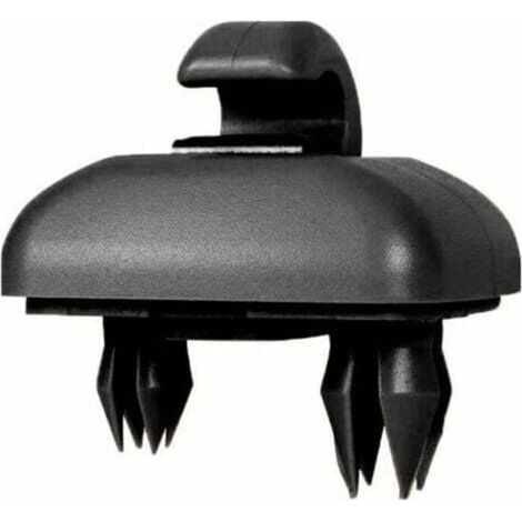 Set di 2 ganci per aletta parasole auto compatibili con Audi A1 A3 A4 A5 Q3 Q5 (8E0 857 562) A7 B6 B7 B8 S4 S5, neri