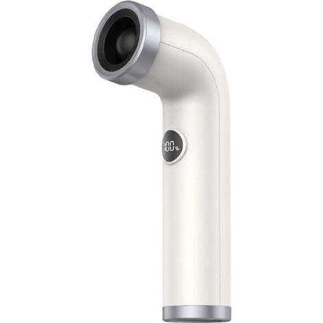 AMXCNOY 3000mAh wiederaufladbarer tragbarer Ventilator, starker Luftstrom, Digitalanzeige, Weiß (1/5)