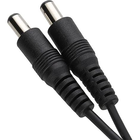 2.1mm x 5.5mm DC Connector Cord Male to Male Power Cable 2m (1/4)