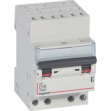 DX³ Disjoncteur 4P courbe D 16A 6kA/10kA Auto - LEG408133