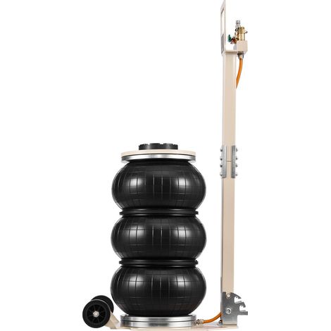 Crics pneumatiques 3 tonnes avec coussin d'air et tubes en acier pour levage rapide de voitures SUV et pick-ups jusqu'à 450 mm. (1/5)