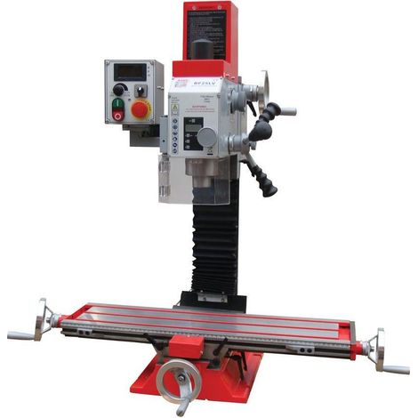 Trapano fresa da banco ad ingranaggi Holzmann bf25vln 230v