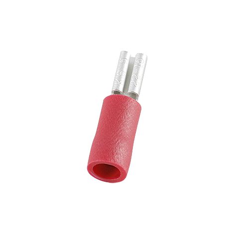 Cosse faston RS PRO, 0,5 1,5 mm2, 22 16 AWG, Isolé, Rouge