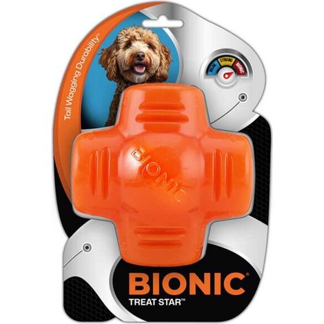 Juguete ultra resistente para perros BIONIC Treat Star (1/4)