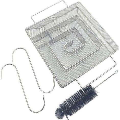 Bac à fumage granulaire en acier inoxydable pour fumoir extérieur, générateur de fumée froide pour barbecue. (1/5)