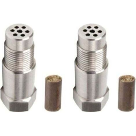 Satz mit 2 O2-Sensoren, Sauerstoffsensor für Autos, Motorkontrollleuchte-Eliminator-Adapter M18x1,5 (1/4)