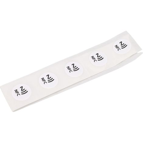 30 Stück NFC-Tags, PVC, wasserdicht, 504 Byte programmierbar, NFC-Aufkleber für TagMo-Telefone, Weiß (1/5)