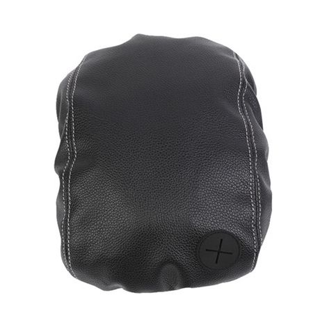 Black PU A-type armrest box cover, automotive interior accessory suitable for Jeep Wrangler. (1/4)