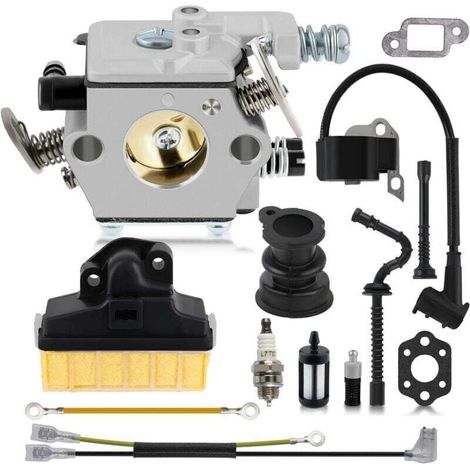 Carburateur avec filtre à air et tuyau de carburant pour tronçonneuse Stihl MS210 MS230 MS250 021 023 025 tronçonneuse remplace Walbro WT-286, 1123-120-0605