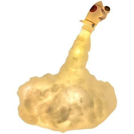 3D Printed LED Rocket Lamp, Birthday Gift for Kids, Home Decor, USB Home & Garden Figurines 1 Set DIY Rocket Lamp (1/5)
