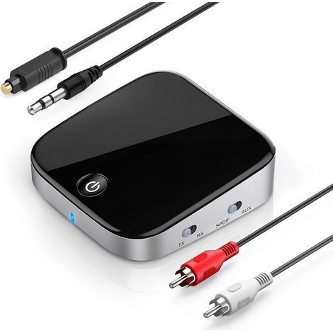 Émetteur et récepteur audio Bluetooth 5.0 2 en 1, émetteur Bluetooth 5.0 adaptateur sans fil 3,5 mm (1/5)