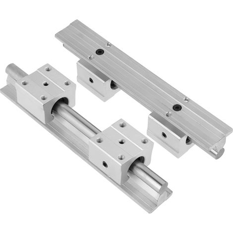 rails de guidage linéaires SBR12 de 200 mm, 4 blocs de roulement SBR12UU, pièces CNC