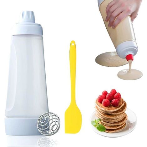 Distributeur de pâte à crêpes avec boule de mélange, bouteille à presser outil de boulangerie (1/5)
