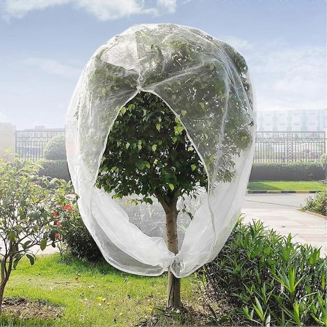 Filets de protection pour arbres fruitiers de 2 x 2,5 m (6,6 x 8,2 pi), filets anti-oiseaux pour myrtilliers. (1/5)