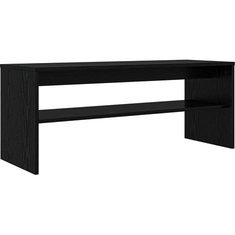 Meuble TV Chêne noir 100 x 35 x 40 cm Bois d'ingénierie