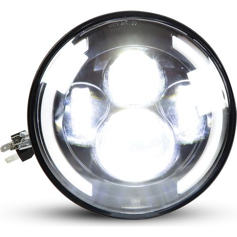 Phare LED rond à halo de 7 pouces avec feu de jour bicolore, remplacement universel pour Road Star VStar 650 Royal Star (1/5)