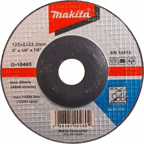 Schleifscheibe Makita d-18465 125 mm Dicke 6 mm