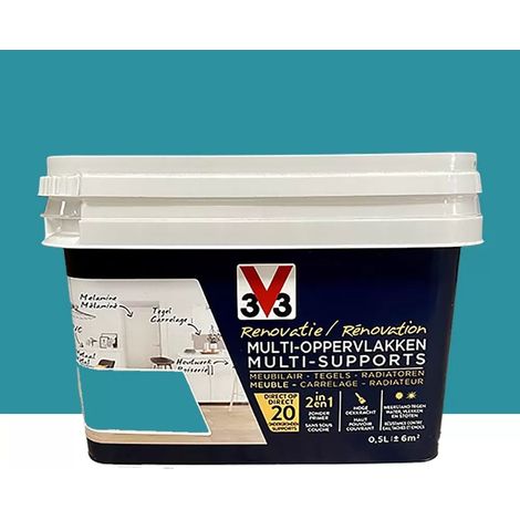 Peinture V33 Rénovation Multi-Supports Bleu batik 0,5 L