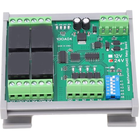 relais RS485 4 canaux RTU sur carte PCB avec boîtier (1/5)