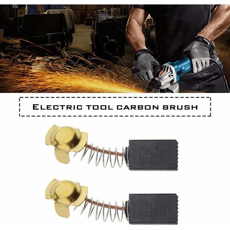pares de escobillas de carbón de repuesto para motor de taladro con cable, compatible con 71118 mm (1/4)