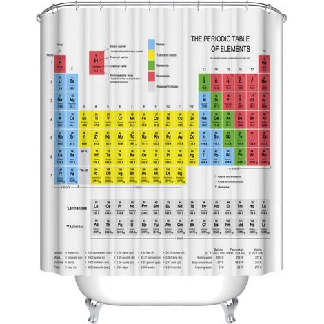 Rideau Douche Polyester 180x180cm 12 Crochets Anti-Moisissure (1/4)