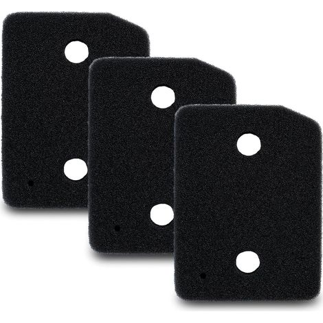 Ortviai Lot de 3 Filtres Éponge pour Sèche-Linge Miele T1 - Remplacement 9164761 - Filtre en Mousse 207 x 157 x 30 mm pour Sèche-Linge à Pompe à Chaleur et Condensation - Noir (1/5)