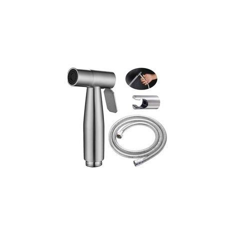 Pulvérisateur Bidet Douchette à Main Bidet Pulvérisateur de Toilettes Kit Douchette WC avec Support et 1,5m Tuyau pour Animaux d (1/4)
