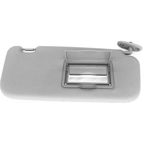 Paar graue Sonnenblenden mit Schminkspiegel für Hyundai Getz Click 2002-2012-Grau-