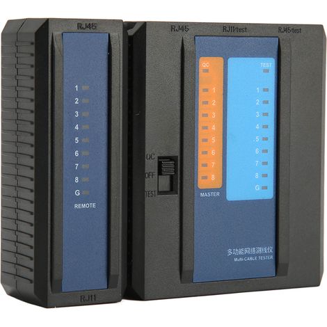 Testeur de câbles réseau, testeur multi-réseaux, testeur de câbles RJ45, testeur de câbles PoE, testeur de continuité de câbles Ethernet (1/5)