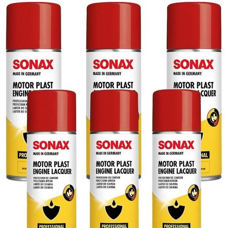 Vernis - Spray - Protection pour moteur et pièces - Auto - SONAX - 6 x 300ml
