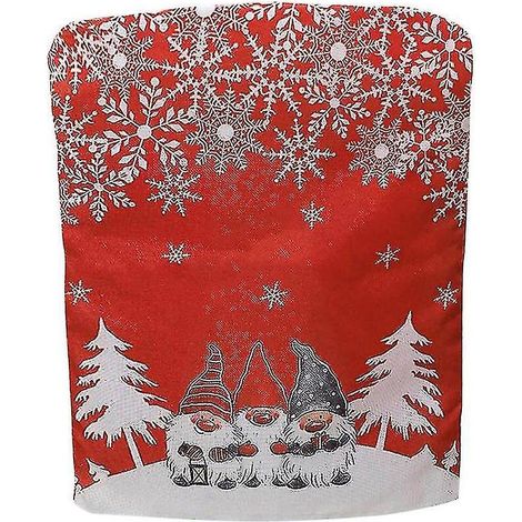 Le coperture della sedia per la cena di Natale, tabella, babbo Natale, la festa di babbo Natale (1/5)