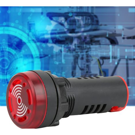 10 BERM LED-Summer AD16-22SM, rotes Blinklicht, Summer, AC/DC 24 V (1/5)