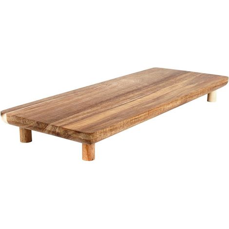 Vassoio da portata Vassoio in legno con gambe Snack Carni Formaggi (1/5)