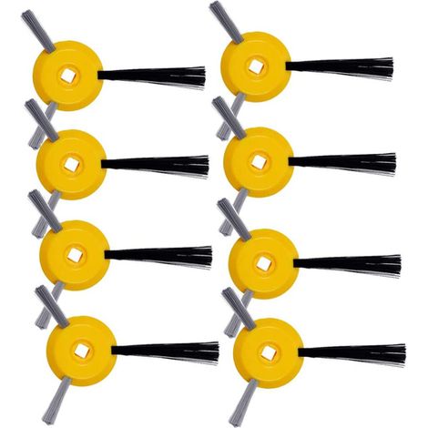 Lotto 8 pezzi ricambio per spazzole laterali compatibili per aspirapolvere ION Robot R75 RV700 RV720 RV750 RV750C RV755 (1/5)