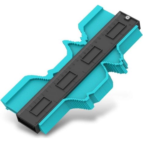 Règle de contour - 12,7 cm (5 pouces), ajustement parfait et facile à découper, travail du bois, carrosserie, tuyauterie - 1 pièce, verte (1/5)