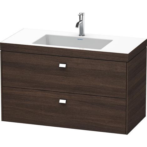 Meuble sous-vasque BRIOSO 613x1000x480mm WT Vero Air Gri ch 1 trou de robinetterie