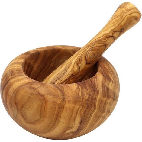 Mortier rond 15 cm en olivier - Chevalier Diffusion